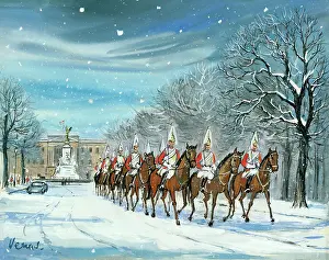 Snowscene: Life Guards in The Mall ' snowscene
