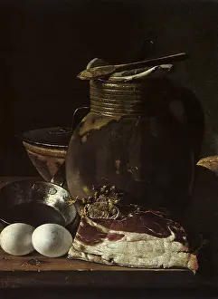 Eugenio: Still Life with Ham, Eggs and Bread