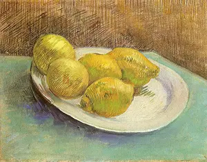 Aqua: Still Life with Lemons on a Plate, by Van Gogh