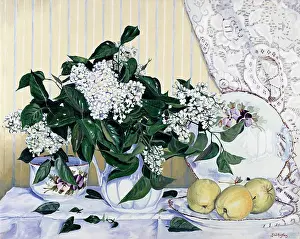 Lilacs: Still Life with Lilac and Apples