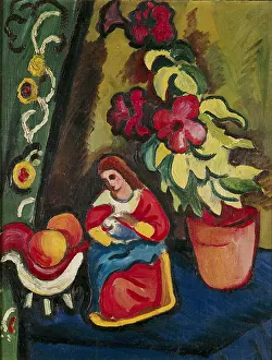 Petunia: Still life with Madonna, Petunia and apples