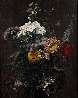 Fantin: Still Life. Mixed Flowers