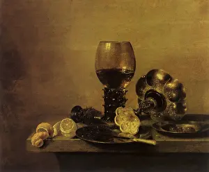 1642: Still Life with Overturned Goblet