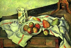 Peaches: Still Life with Peaches and Pears, by Paul Cezanne