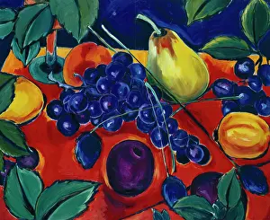 Dyson: Still Life with Pear, Grapes and Orange
