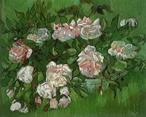 Lifes: Still Life: Pink Roses, by Van Gogh