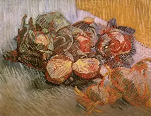 Cabbage: Still Life with Red Cabbages and Onions, by Van Gogh