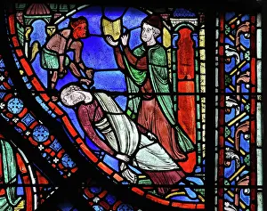 Grimoire: Life of St James stained glass window, Chartres