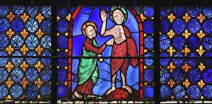 Didymus: Life of St Thomas stained glass window, Chartres