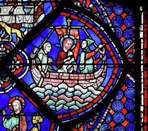 Didymus: Life of St Thomas stained glass window, Chartres