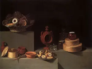 Platforms: Still Life with Sweets and Pottery