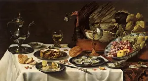 Claesz: Still Life with Turkey Pie