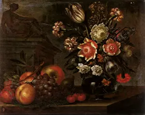 Jacopo: Still Life with a Vase of Flowers and Fruit