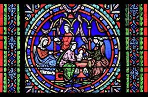Steinheil: Life of the Virgin stained glass window, apse