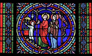 Steinheil: Life of the Virgin stained glass window, apse