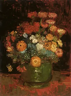 Zinnias: Still Life with Zinnias, by Van Gogh