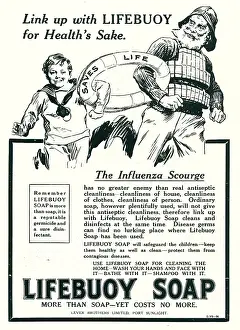 Disinfectant: Lifebuoy Soap Advertisement