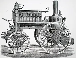 Merryweather: Light steam fire engine by Merryweather & Sons