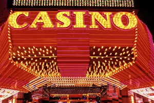 Inhospitable: Lighted Casino Sign Las
