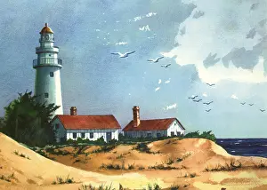 Schulz: Lighthouse on Beach