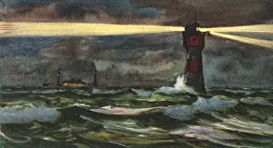 Clipart: Lighthouse in the Dark