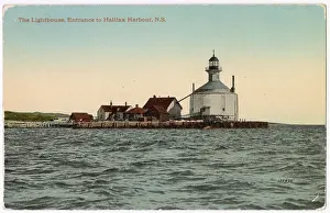 Scotia: Lighthouse, entrance to Halifax Harbour, Nova Scotia, Canada
