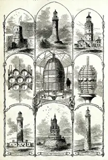 Lighthouses: Nine lighthouses in different styles