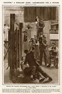 Burglary: Lighting Arrangement in Film Studio 1921