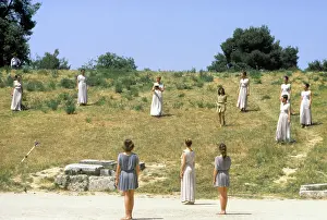 Transported: Lighting ceremony of Olympic flame in Olympia, 1980