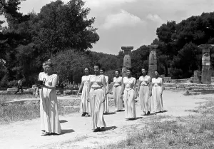 Transported: Lighting ceremony of Olympic flame in Olympia, 1980