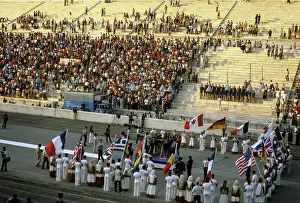 Relay: Lighting ceremony of Olympic flame in Olympia, 1980