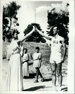 Priestess: Lighting the Olympic Torch, Olympia, Greece