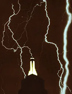 Intense: Lightning Strikes Empire State Building, 1934