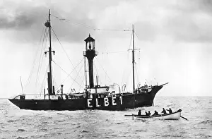 Approx: The lightship Elbe 1, 1920s