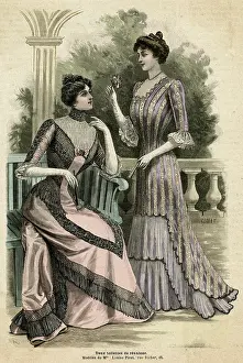 Pleats: Lilac Stripe Dress 1899