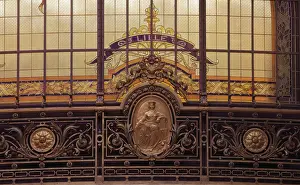 Christofle: Lille emblem, Hall, Societe Generale, Paris, France