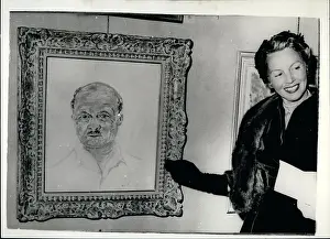 Underage: Lily De Pinaeff with portrait of Andre Le Troquer