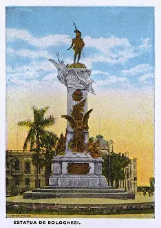 Bolognesi: Lima, Peru - Estatua de Bolognesi