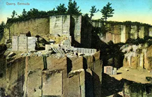 Stratified: Limestone quarry in Bermuda
