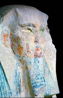 Djeser: Limestone statue of Dozer (also read as Djeser