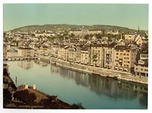 Polytechnic: The Limmatquay, with Polytechnic, Zurich, Switzerland