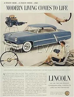 Magnificence: LINCOLN 1953 ADVERT