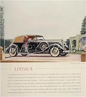Emphasising: LINCOLN ADVERT 1935