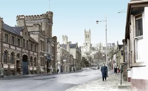 Broadgate: Lincoln, Broadgate c1950
