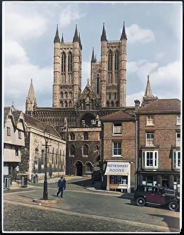 Fromcolourisedpic: LINCOLN CATHEDRAL
