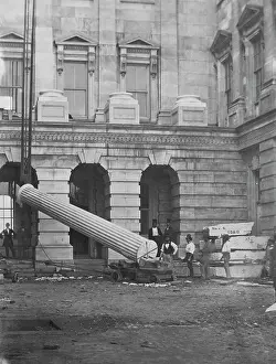 Monolith: The Lincoln column, first monolith raised, Nov. 1860, Presid