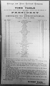 Timetable: Lincoln's Funeral Train Schedule