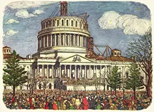 Bureaucratic: Lincoln's Inauguration at Capitol Building in 1861
