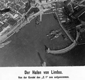 Lindau: Lindau harbour in Lake Constance, 1911