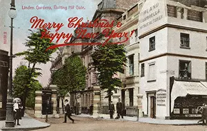 Bland: Linden Gardens, Notting Hill Gate, London - Christmas Card